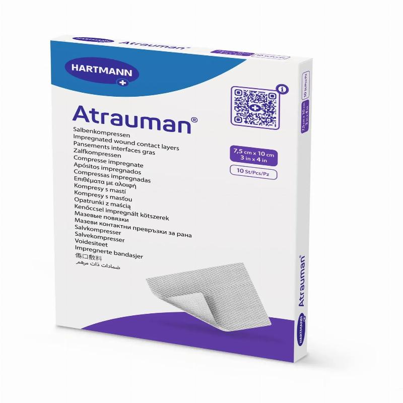Пов’язка атравматична мазева Atrauman® 7,5см х 10см 50шт